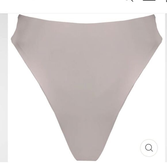 Free People Beach Riot Kai Swim Bottom Thong High Waist Cream NWT - Picture 3 of 7